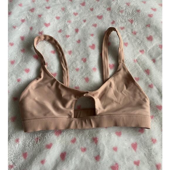Revolve Mikoh Swim Columbia Bikini Top in Color Pink Womens Size Small - Picture 1 of 5